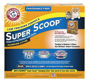 Arm & Hammer Super Scoop Clumping Litter, Fragrance Free