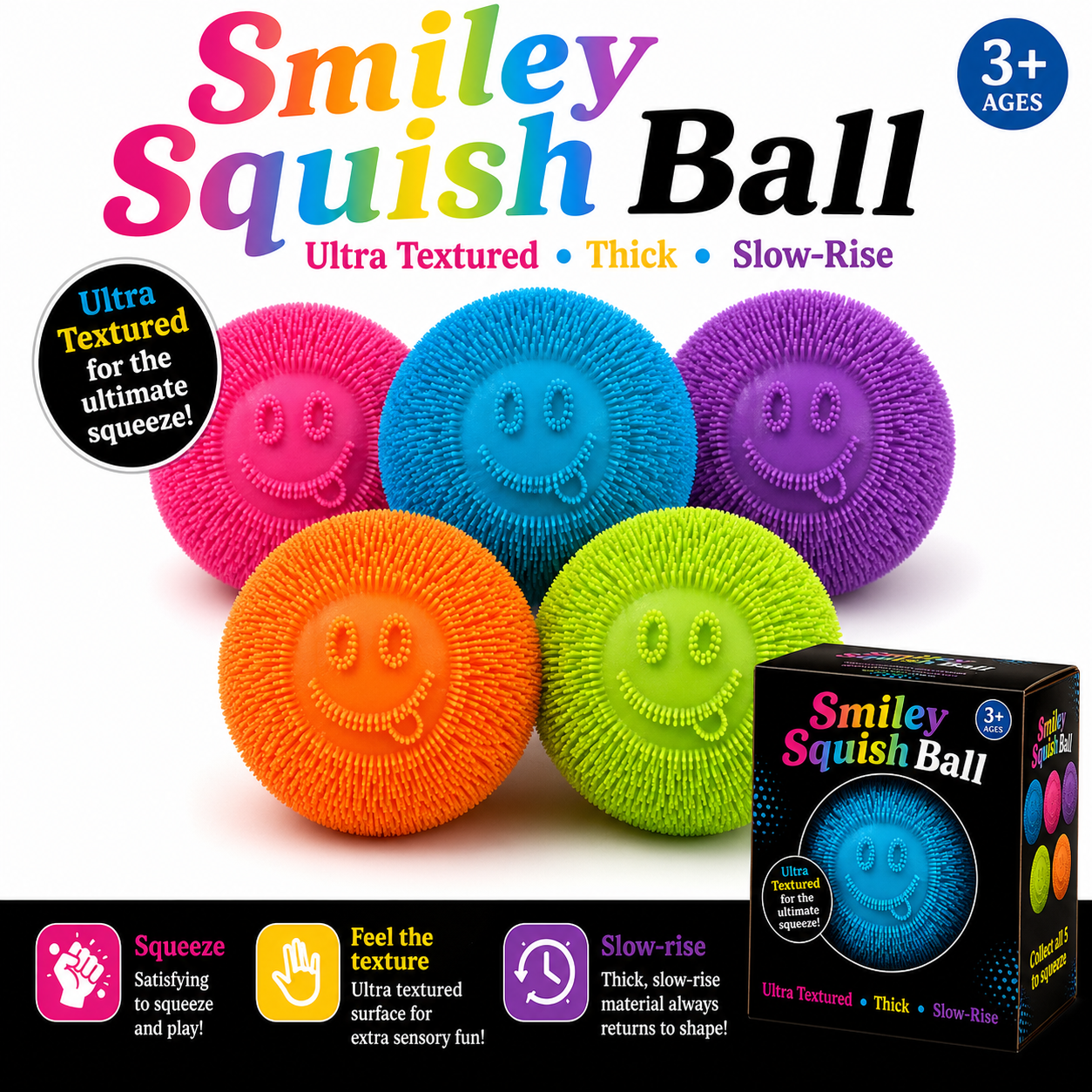 Smiley Squish Ball