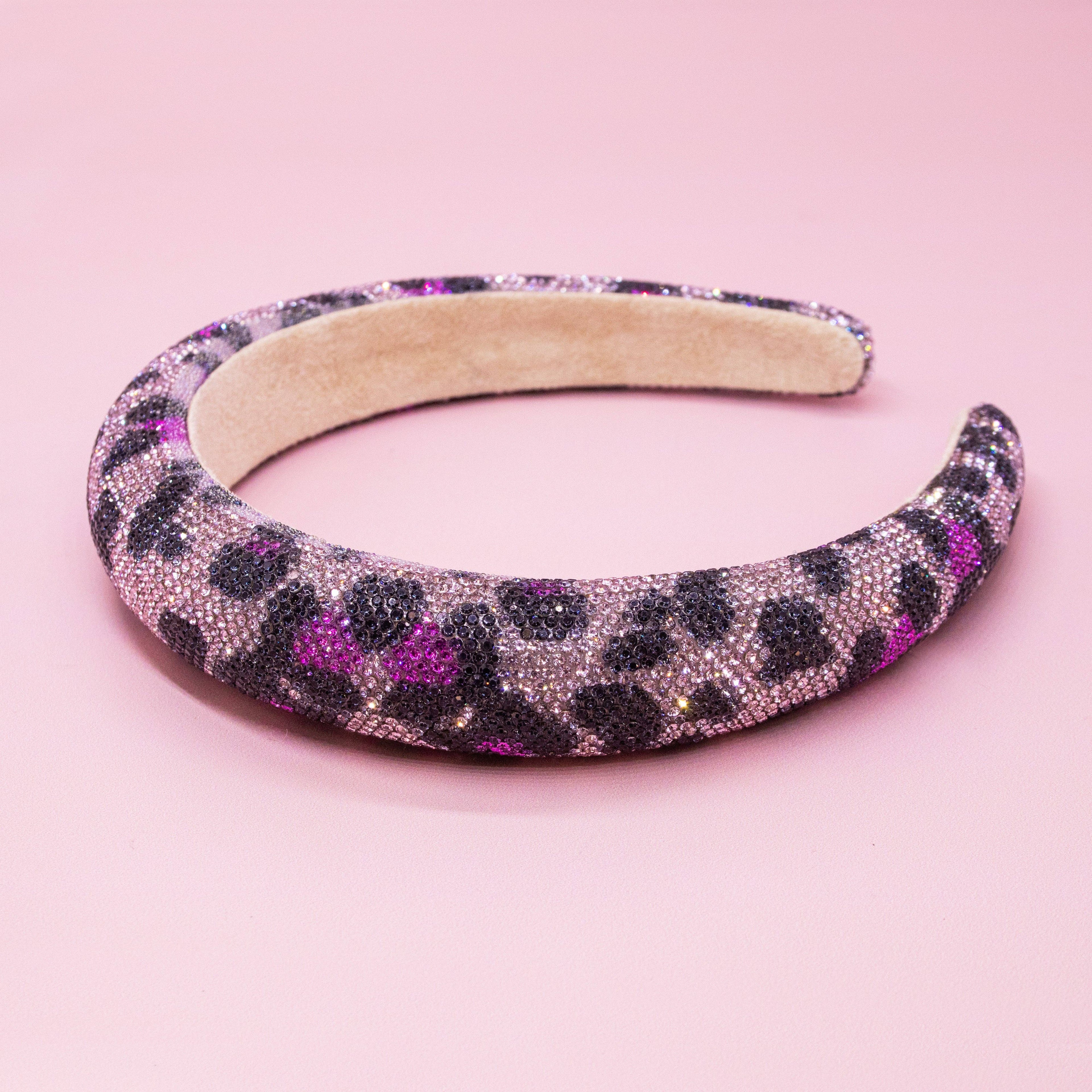 Rhinestone Headband - Kids Leopard Animal Print