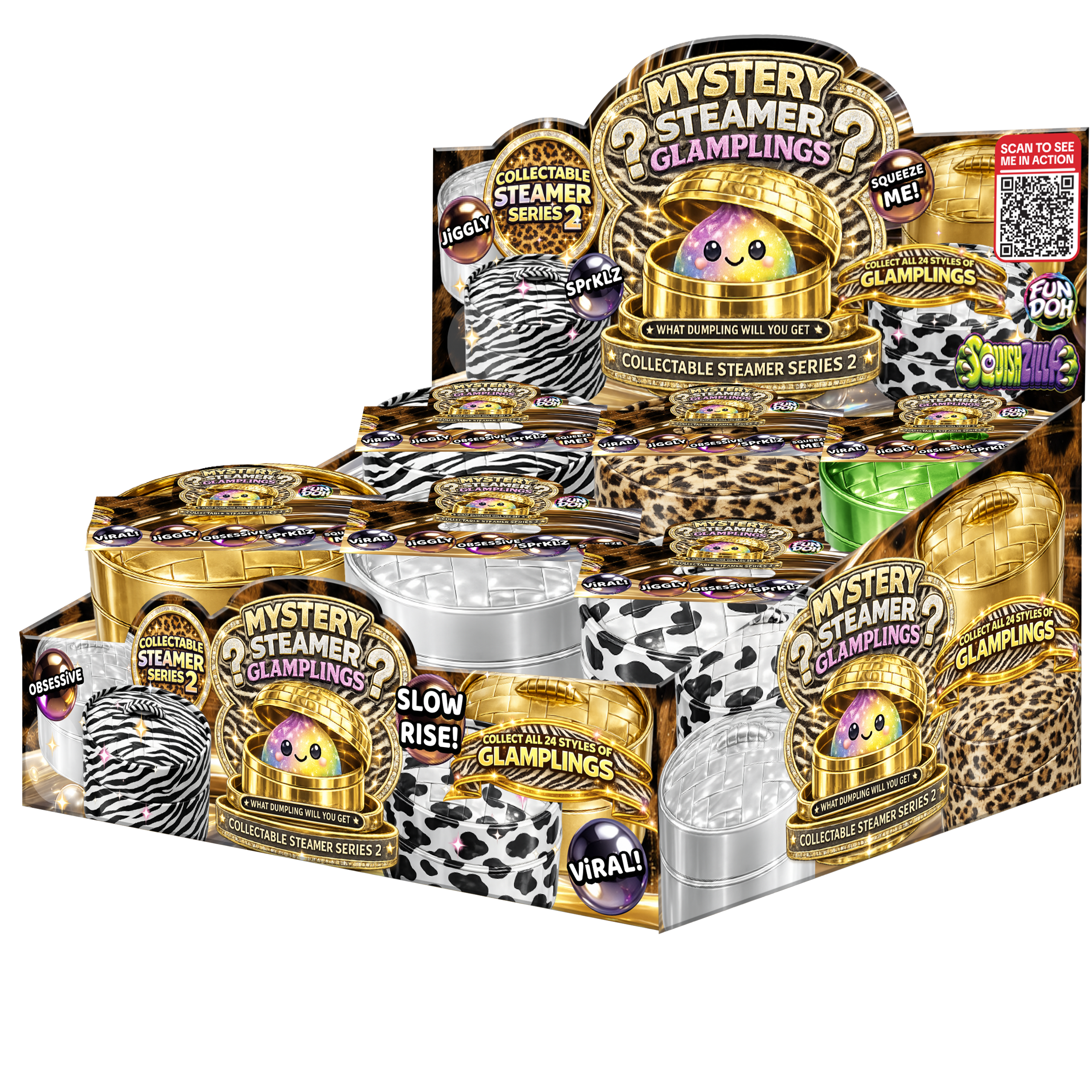 Mystery Dumpling Squishies - Collectable Steamers 2nd Addition