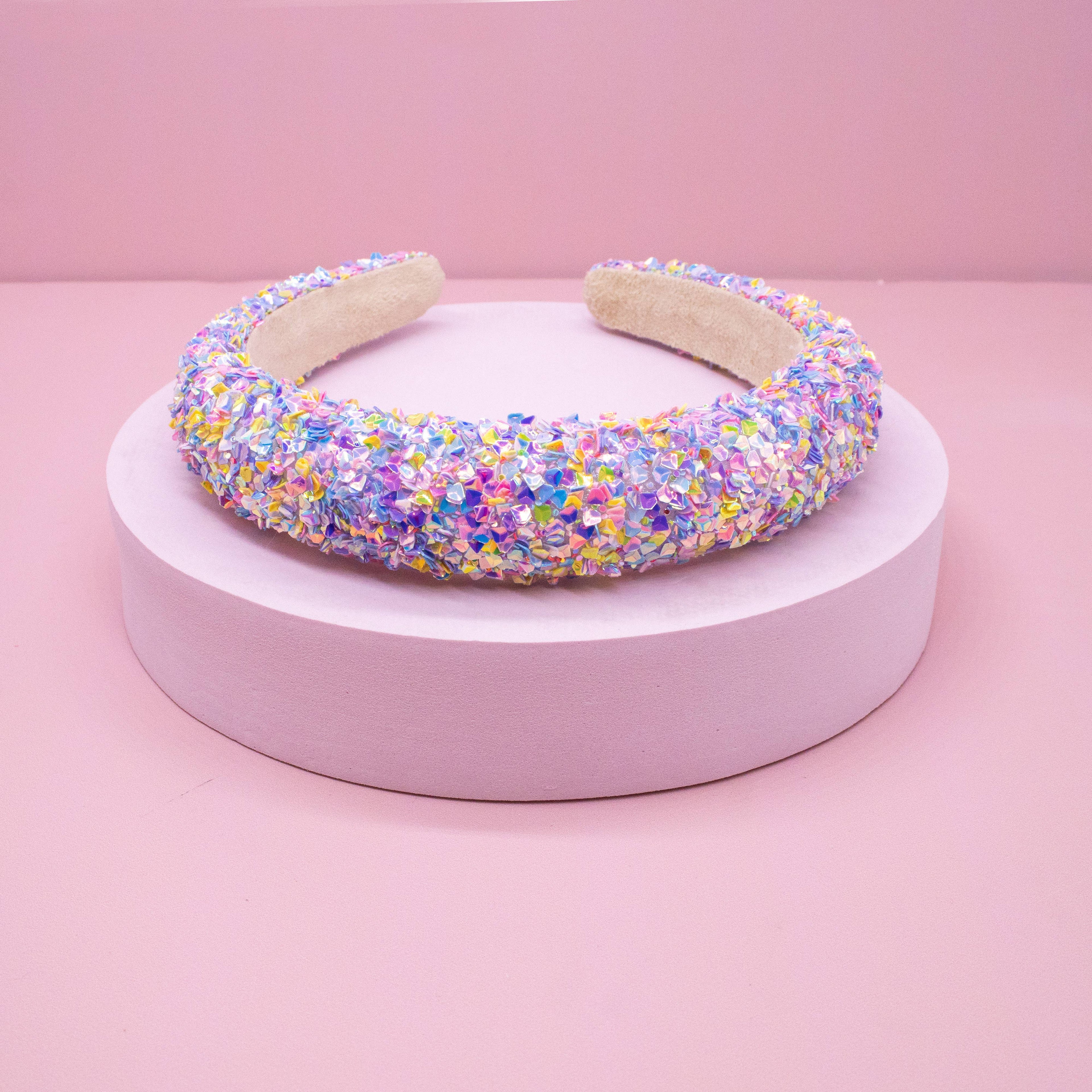 Kids Padded Headband - Chunky Sequin Hair Band