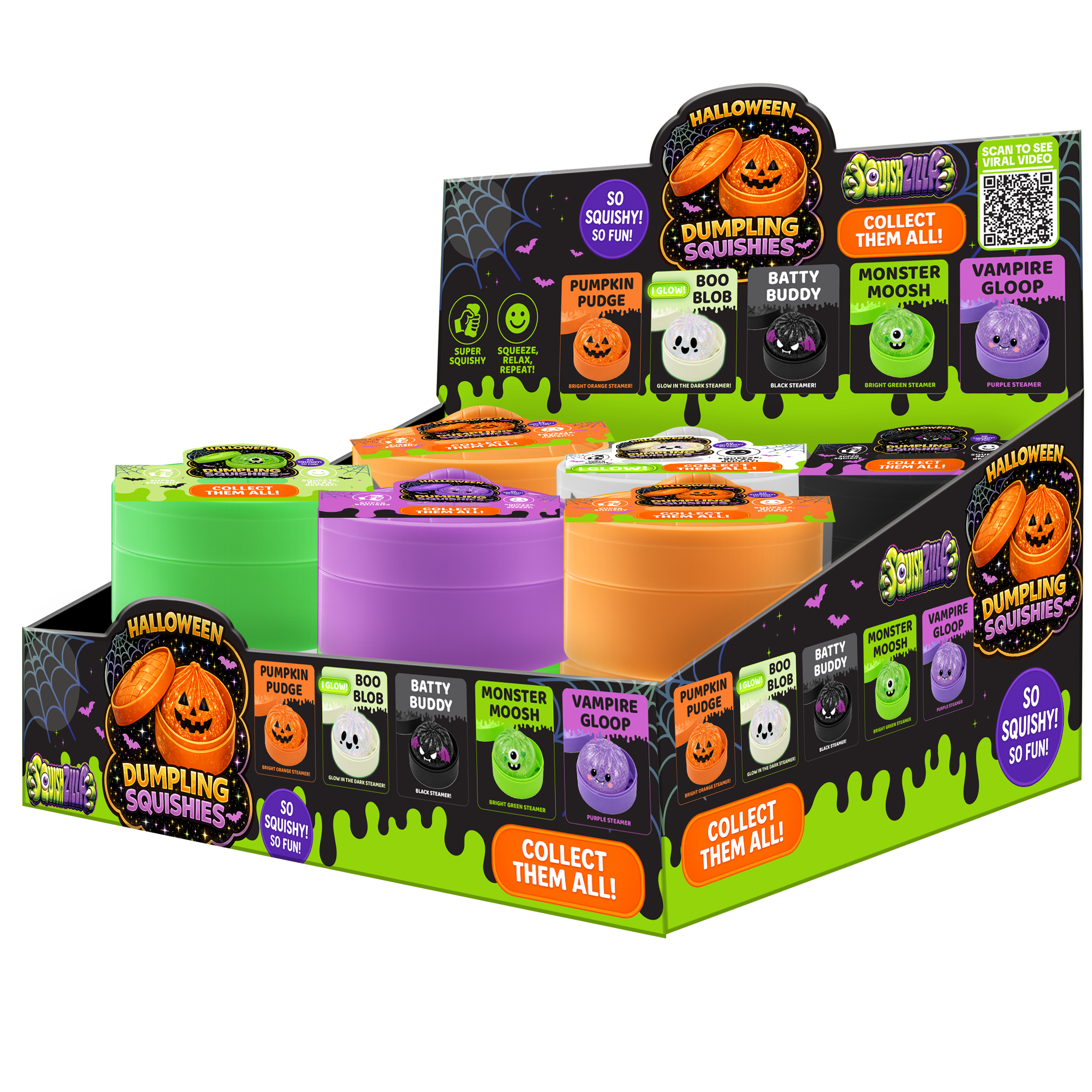 Fun Doh Spooky Mystery Dumpling Squishy Toy