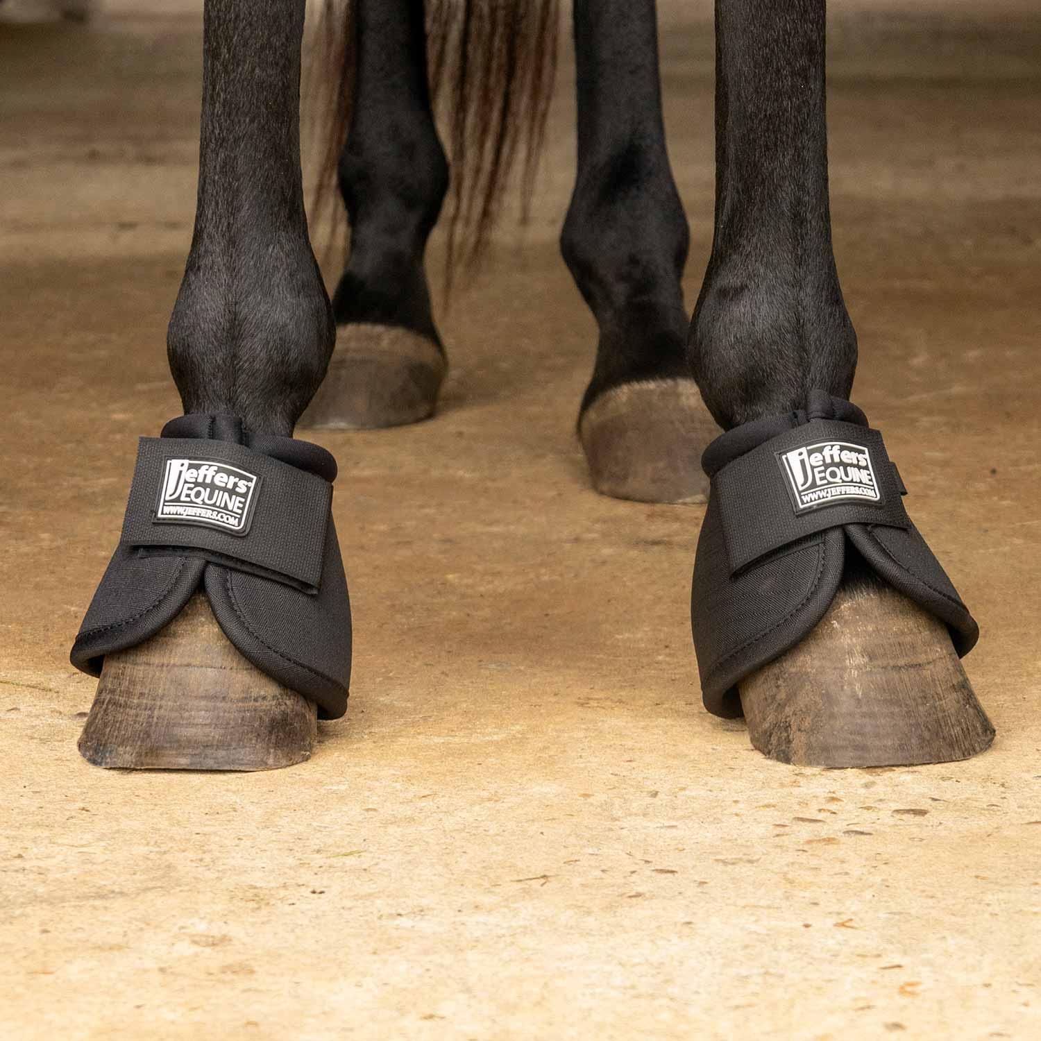 Jeffers No-Turn Bell Boots for Horses, Solid Colors, 2 Count