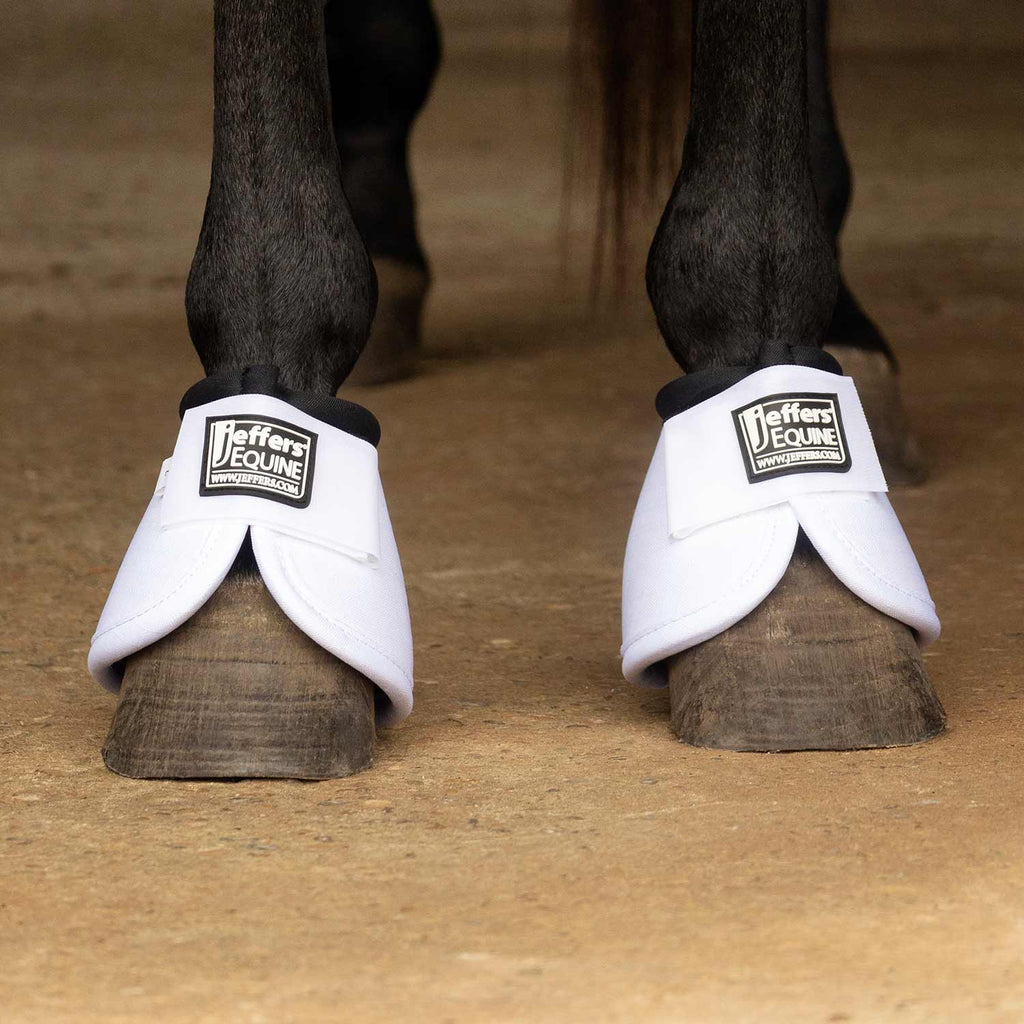 Jeffers No-Turn Bell Boots for Horses, Solid Colors, 2 Count
