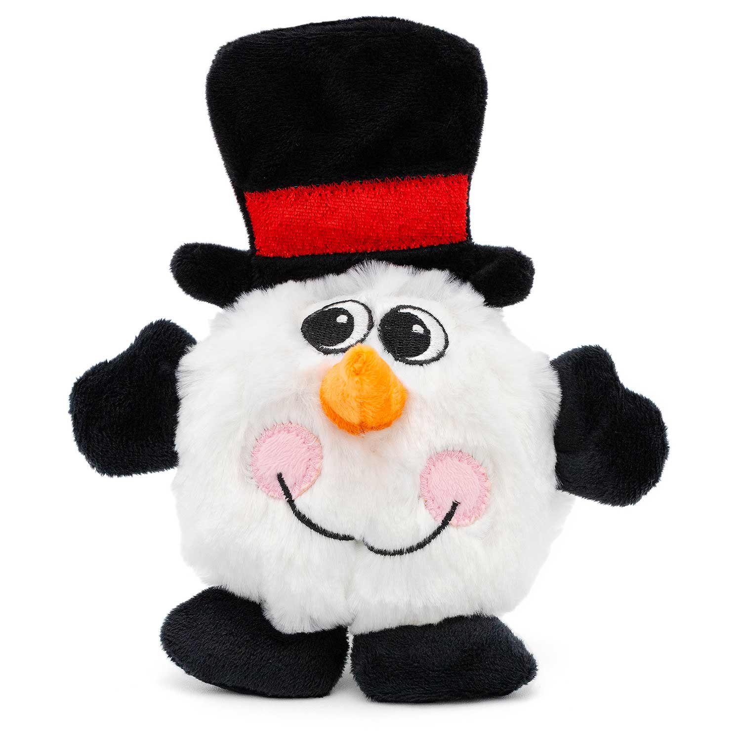 Jeffers Christmas Character Plush Orbs Squeaker Dog Toy