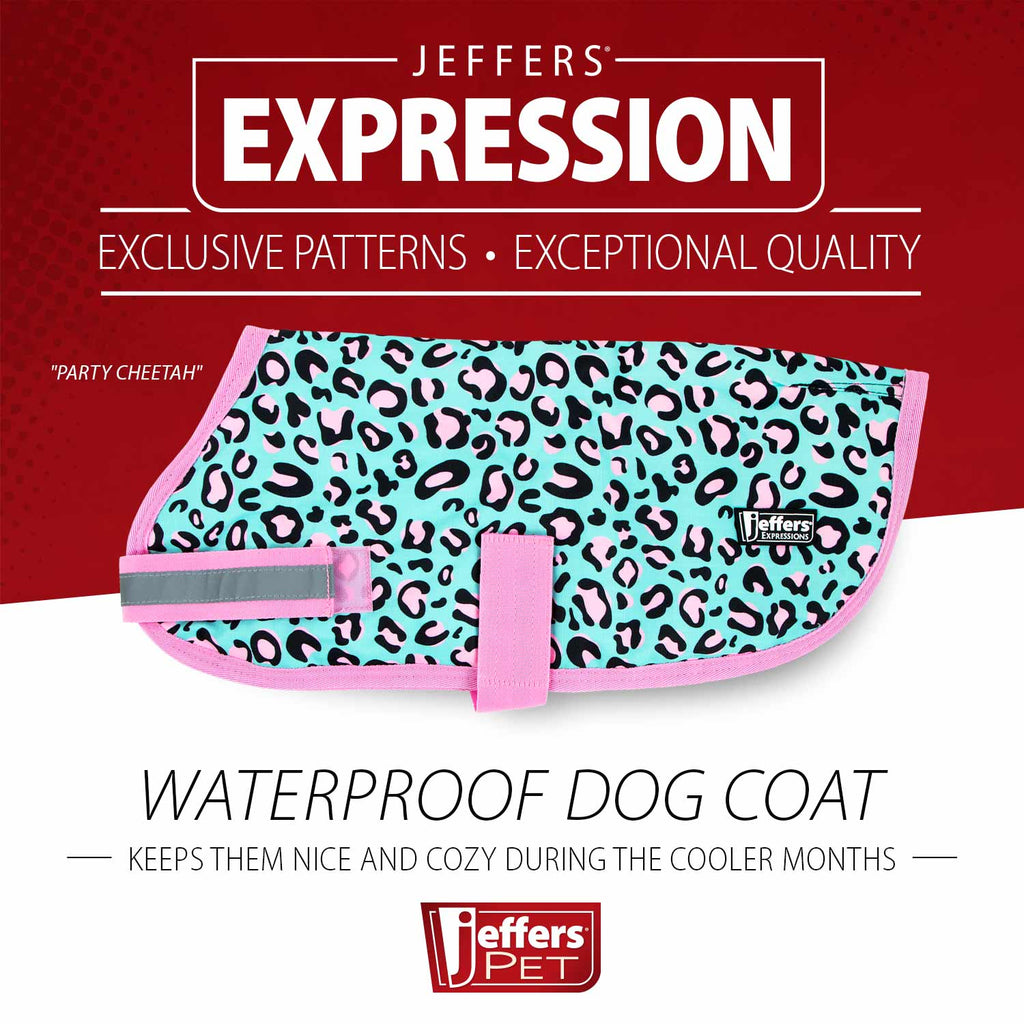 Jeffers Expression 600D Waterproof Ripstop Dog Coat, 240 Grams