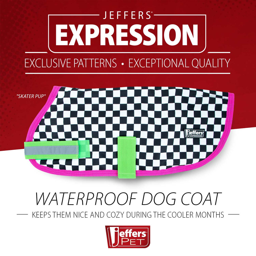 Jeffers Expression 600D Waterproof Ripstop Dog Coat, 240 Grams