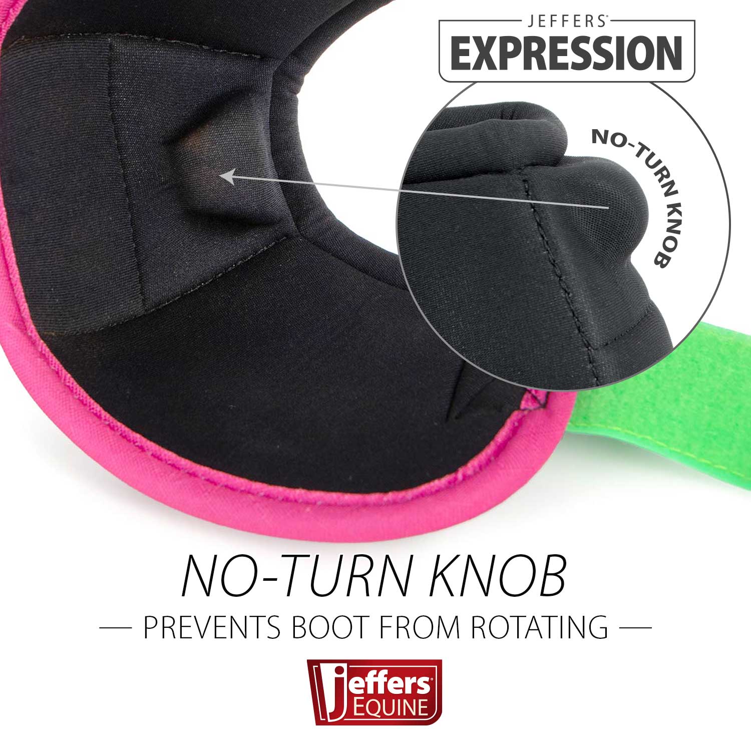 Jeffers Expression No-Turn Bell Boots for Horses, Pair, Nylon
