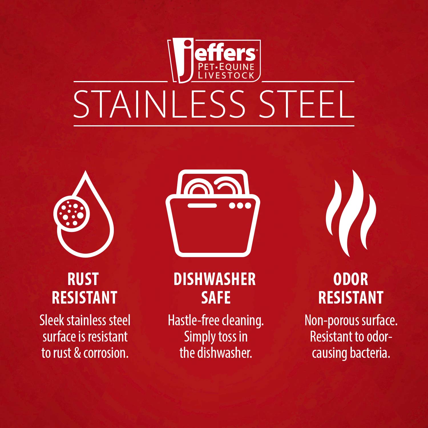 Jeffers Multi-Purpose Stainless Steel Pails with Handle