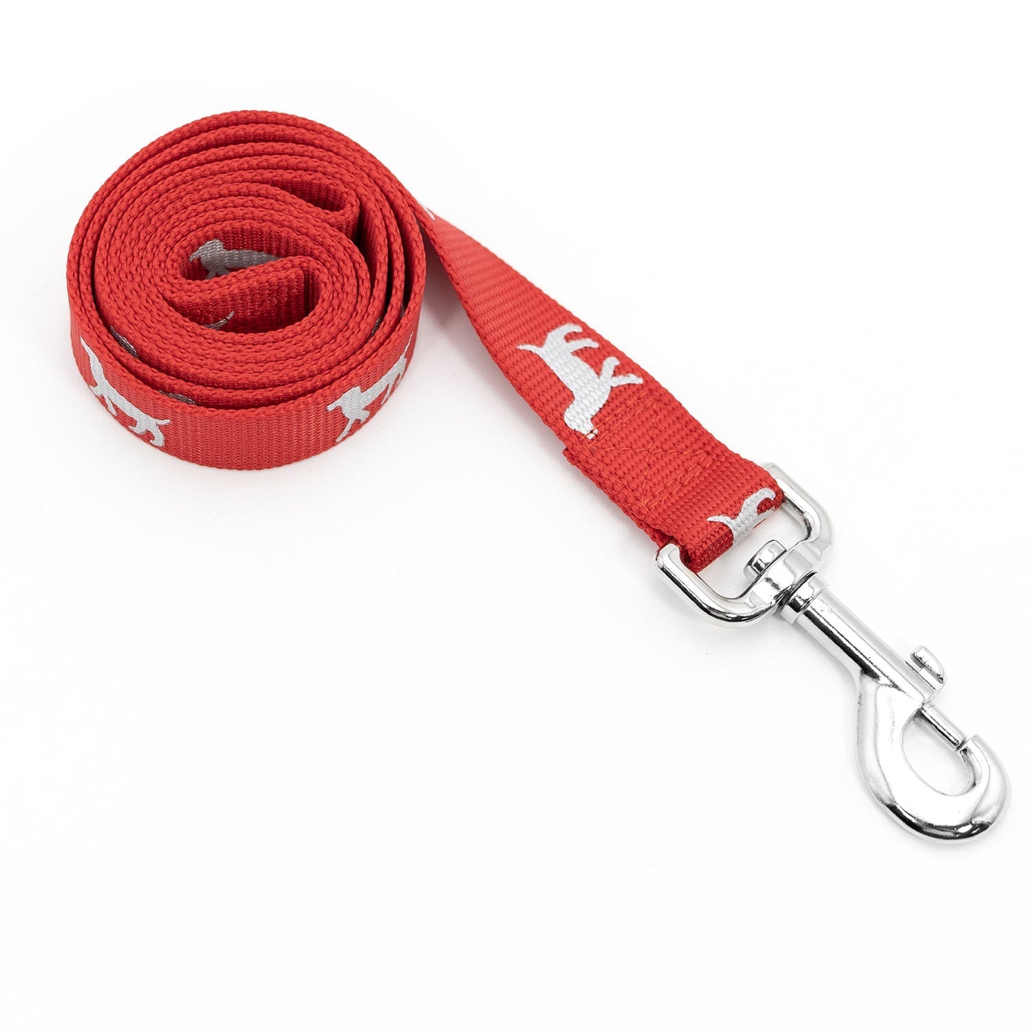 Jeffers Reflective Hound Series Nylon Dog Leash, 4 ft Long