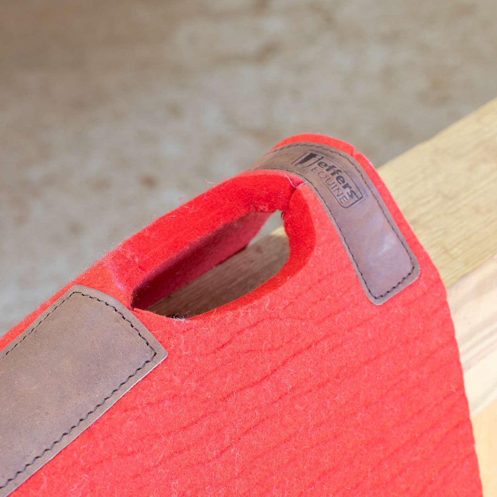 Jeffers WoolLuxe 100% Wool Equine Saddle Pad – Cushioned, Breathable, and Shock-Absorbing