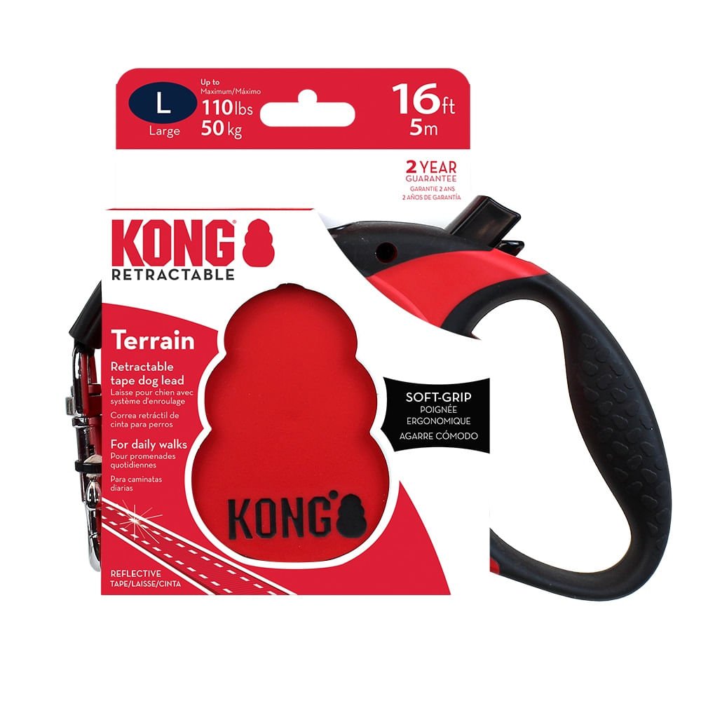 KONG Terrain Retractable Leash, 16 ft