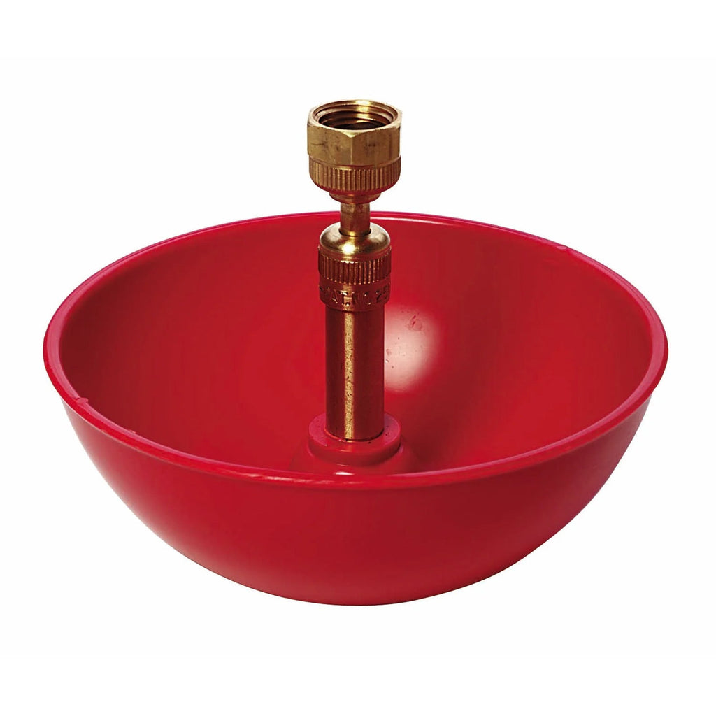 Little Giant Automatic Poultry & Chick Fountain – Continuous Flow Chicken & Game Bird Waterer with Brass Valve