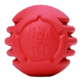 USA-K9 Stars and Stripes Rubber Dog Toy | K9 Handler Reward Toy | Red | USA Made