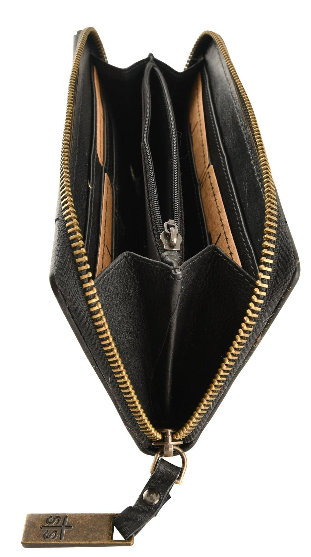 STS Cowhide Bi-Fold Zip Wallet
